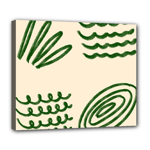 Elements Scribbles Wiggly Lines Deluxe Canvas 24  X 20  (stretched) by Cemarart