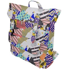 Digital Paper Scrapbooking Abstract Buckle Up Backpack by Cemarart