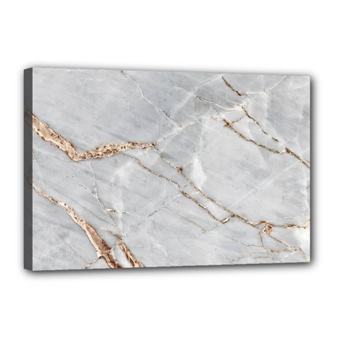 Gray Light Marble Stone Texture Background Canvas 18  X 12  (stretched) by Cemarart