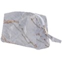 Gray Light Marble Stone Texture Background Wristlet Pouch Bag (Large) View2