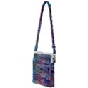 Abstarct cobalt waves Multi Function Travel Bag View1