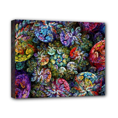Floral Fractal 3d Art Pattern Canvas 10  X 8  (stretched) by Cemarart