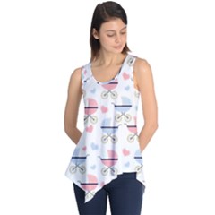 Pattern Stroller Carriage Texture Sleeveless Tunic by Grandong