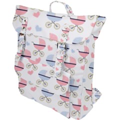 Pattern Stroller Carriage Texture Buckle Up Backpack by Grandong