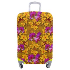 Blooming Flowers Of Orchid Paradise Luggage Cover (medium) by pepitasart