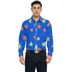 Background Star Darling Galaxy Men s Long Sleeve  Shirt by Maspions