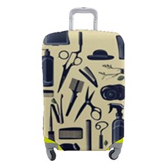 Elegant Hairdresser Pattern Cream Luggage Cover (small) by TetiBright