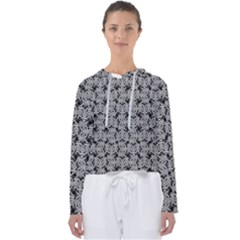 Ethnic Symbols Motif Black And White Pattern Women s Slouchy Sweat by dflcprintsclothing