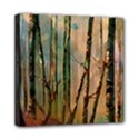 woodland woods forest trees nature outdoors mist moon background artwork book Mini Canvas 8  x 8  (Stretched) View1