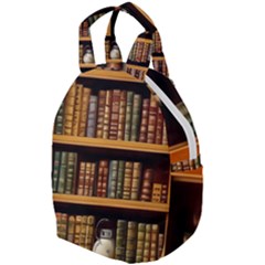 Room Interior Library Books Bookshelves Reading Literature Study Fiction Old Manor Book Nook Reading Travel Backpack by Grandong