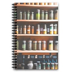Alcohol Apothecary Book Cover Booze Bottles Gothic Magic Medicine Oils Ornate Pharmacy 5 5  X 8 5  Notebook by Grandong