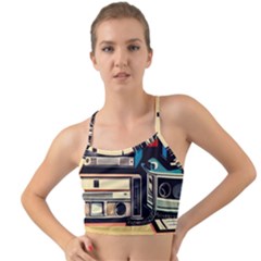 Radios Tech Technology Music Vintage Antique Old Mini Tank Bikini Top by Grandong