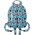 Leaves Monstera Pattern Nature Blue Purple Mauve Flora Mini Full Print Backpack View2