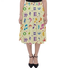 Seamless Pattern Musical Note Doodle Symbol Classic Midi Skirt by Apen