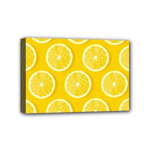 Lemon Fruits Slice Seamless Pattern Mini Canvas 6  X 4  (stretched) by Apen