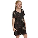 Vintage Tattoos Nautical Kids  Short Sleeve Tiered Mini Dress View3