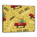 Childish Seamless Pattern With Dino Driver Canvas 20  x 16  (Stretched) View1