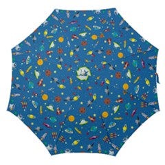 Space Rocket Solar System Pattern Straight Umbrellas by Apen