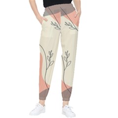 Pattern Line Art Texture Minimalist Design Women s Tapered Pants by Maspions