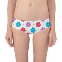 Abstract Art Pattern Colorful Artistic Flower Nature Spring Classic Bikini Bottoms