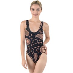 Background Beautiful Decorative Wallpaper Decor Backdrop Digital Graphic Design Trends Unique Style High Leg Strappy Swimsuit by Bedest