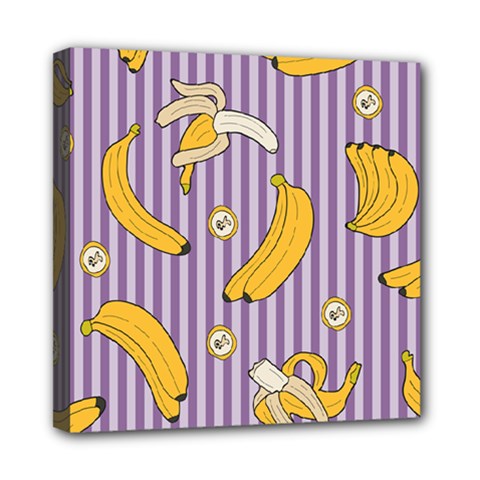 Pattern Bananas Fruit Tropical Seamless Texture Graphics Mini Canvas 8  X 8  (stretched) by Bedest