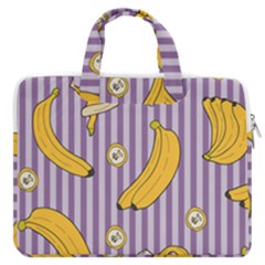 Pattern Bananas Fruit Tropical Seamless Texture Graphics Macbook Pro 13  Double Pocket Laptop Bag by Bedest