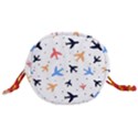 Airplane Pattern Plane Aircraft Fabric Style Simple Seamless Drawstring Bucket Bag View3