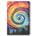 Cosmic Rainbow Quilt Artistic Swirl Spiral Forest Silhouette Fantasy 5.5  x 8.5  Notebook View2