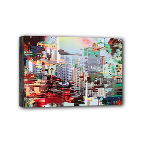 Digital Computer Technology Office Information Modern Media Web Connection Art Creatively Colorful C Mini Canvas 6  X 4  (stretched) by Maspions
