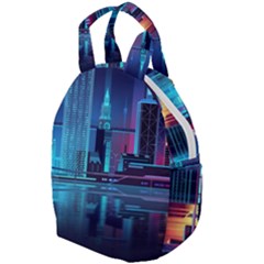 Digital Art Artwork Illustration Vector Buiding City Travel Backpack by Maspions