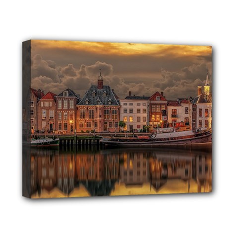 Old Port Of Maasslui Netherlands Canvas 10  X 8  (stretched) by Maspions