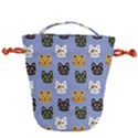 Cat Cat Background Animals Little Cat Pets Kittens Drawstring Bucket Bag View2