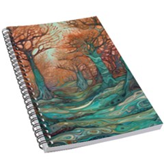 Trees Tree Forest Mystical Forest Nature Junk Journal Scrapbooking Landscape Nature 5 5  X 8 5  Notebook by Maspions