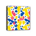 Colored Blots Painting Abstract Art Expression Creation Color Palette Paints Smears Experiments Mode Mini Canvas 4  x 4  (Stretched) View1