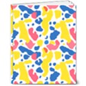 Colored Blots Painting Abstract Art Expression Creation Color Palette Paints Smears Experiments Mode 8  x 10  Softcover Notebook View1