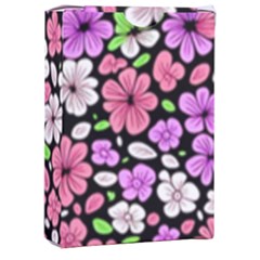 Flowers Floral Pattern Digital Texture Beautiful Playing Cards Single Design (rectangle) With Custom Box by Maspions
