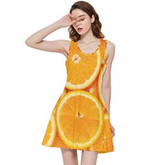 Oranges Textures, Close-up, Tropical Fruits, Citrus Fruits, Fruits Inside Out Racerback Dress by nateshop