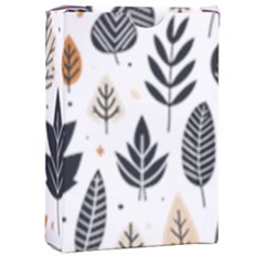 Autumn Leaves Fall Pattern Design Decor Nature Season Beauty Foliage Decoration Background Texture Playing Cards Single Design (rectangle) With Custom Box by Maspions
