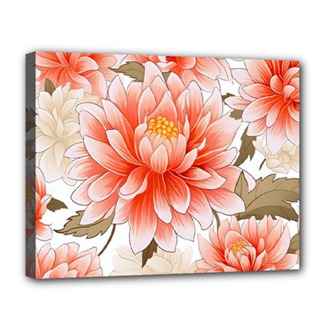 Flowers Plants Sample Design Rose Garden Flower Decoration Love Romance Bouquet Canvas 14  X 11  (stretched) by Maspions