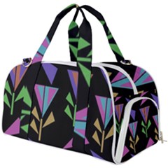 Abstract Pattern Flora Flower Burner Gym Duffel Bag by Maspions