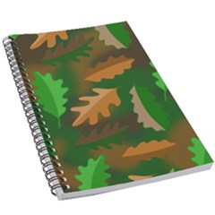 Leaves Foliage Pattern Oak Autumn 5 5  X 8 5  Notebook by Maspions