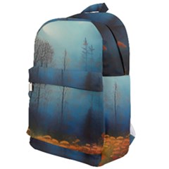 Wildflowers Field Outdoors Clouds Trees Cover Art Storm Mysterious Dream Landscape Classic Backpack by Posterlux