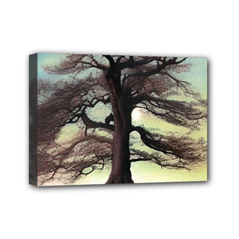 Nature Outdoors Cellphone Wallpaper Background Artistic Artwork Starlight Book Cover Wilderness Land Mini Canvas 7  X 5  (stretched) by Posterlux