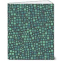 Squares cubism geometric background 8  x 10  Softcover Notebook View1