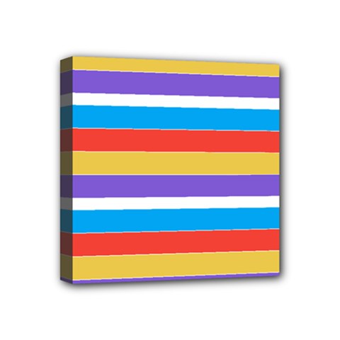 Stripes Pattern Design Lines Mini Canvas 4  X 4  (stretched) by Maspions