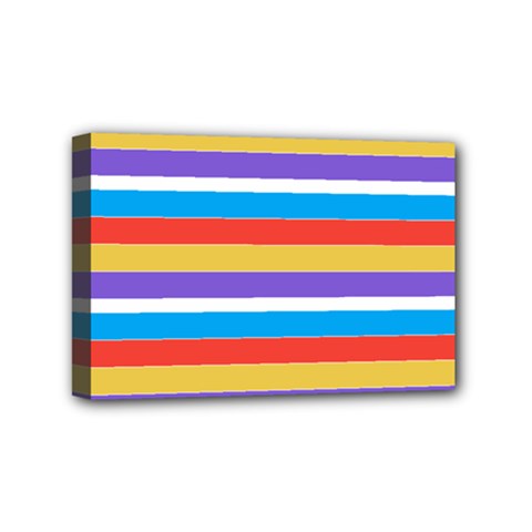 Stripes Pattern Design Lines Mini Canvas 6  X 4  (stretched) by Maspions