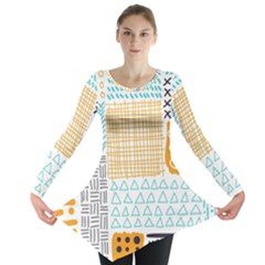 Premium Quality Elegant Orange Long Sleeve Tunic  by Maspions