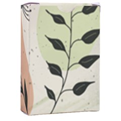 Flora Floral Flower Nature Plant Doodle Playing Cards Single Design (rectangle) With Custom Box by Maspions