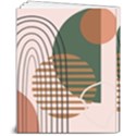 Line Forms Art Drawing Background 8  x 10  Hardcover Notebook View2